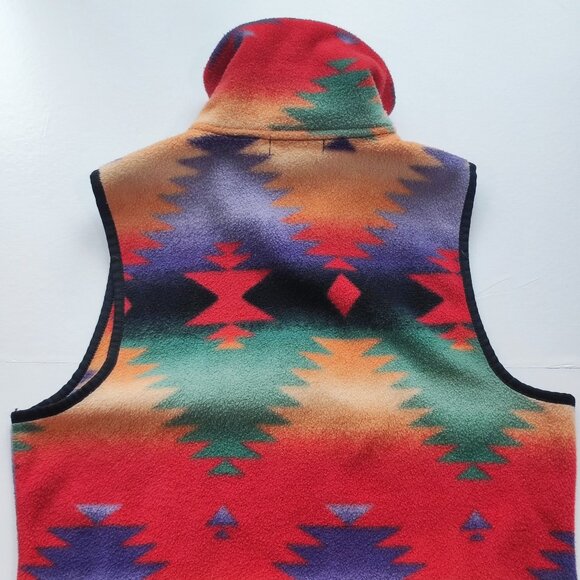 Chaps Sport Ralph Lauren vest Aztec design multi-colour men's size M - Picture 3 of 8